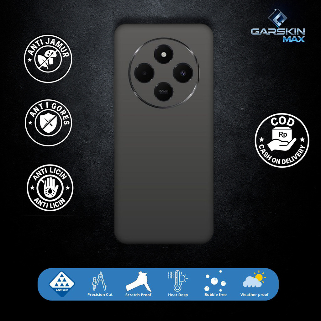 Garskin Skin Redmi 14C Basic Color Fullbody / Backly | กันรอย | สามารถนํากลับมาใช้ใหม่ได้ | รหัส ywC