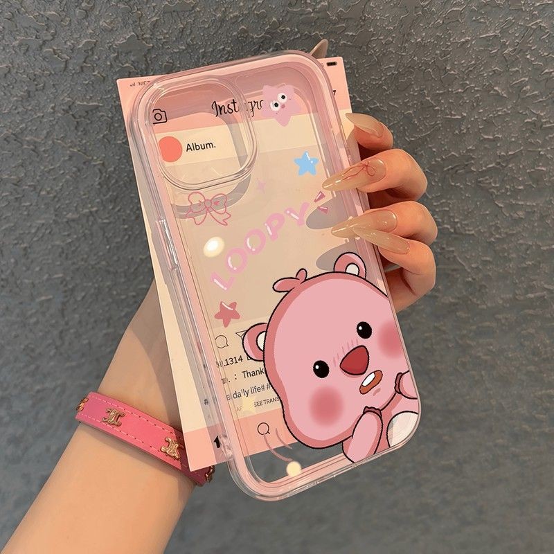 Soft Loopy แฟนซีสีชมพู Star ปลอก Hp Vivo Y500 Z11 Z11X T5 Y11d Y31d Y05 V70 Fe Y21d iQOO Z10 Z10R Y2