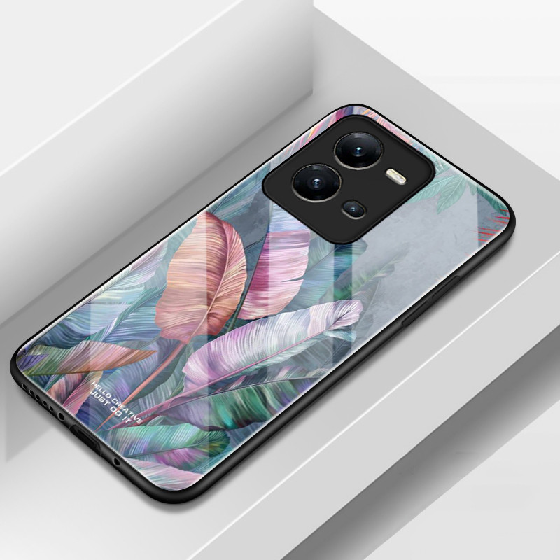 เคสสำหรับ VIVO V25 5G V25 Pro 5G V25E 4G เคสโทรศัพท์ขนเป็ดเปลือกแก้วกันกระแทก