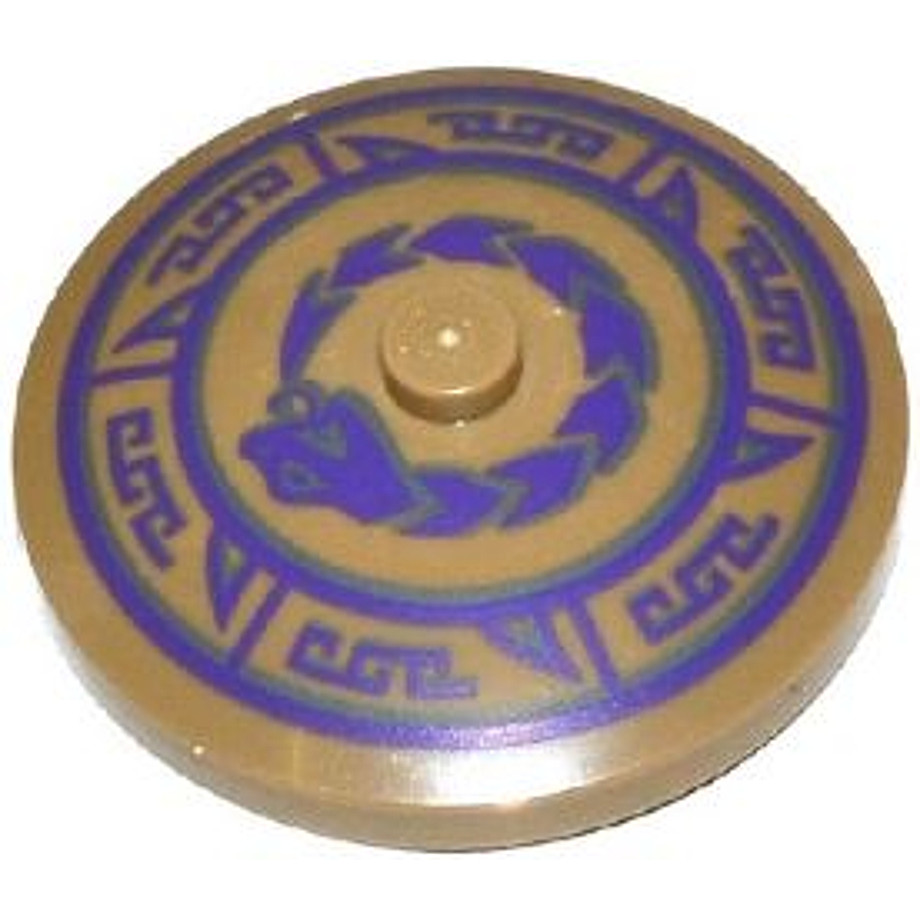 Brick2cube Part - Dish 4 x 4 Inverted (Radar) with Solid Stud with Dark Bluish Gray and Dark Purple 