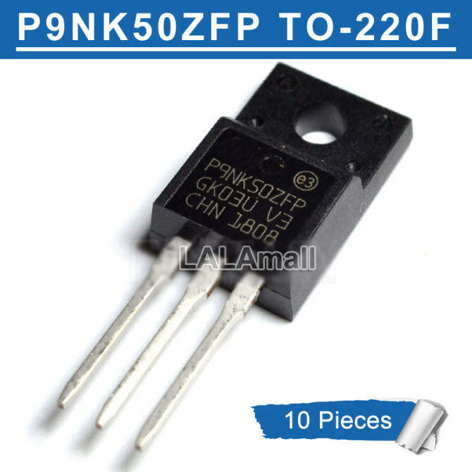 10pcs P9NK50ZFP TO-220F STP9NK50ZFP TO220F P9NK50 STP9NK50 TO220 MOSFET ทรานซิสเตอร์ใหม่เดิม