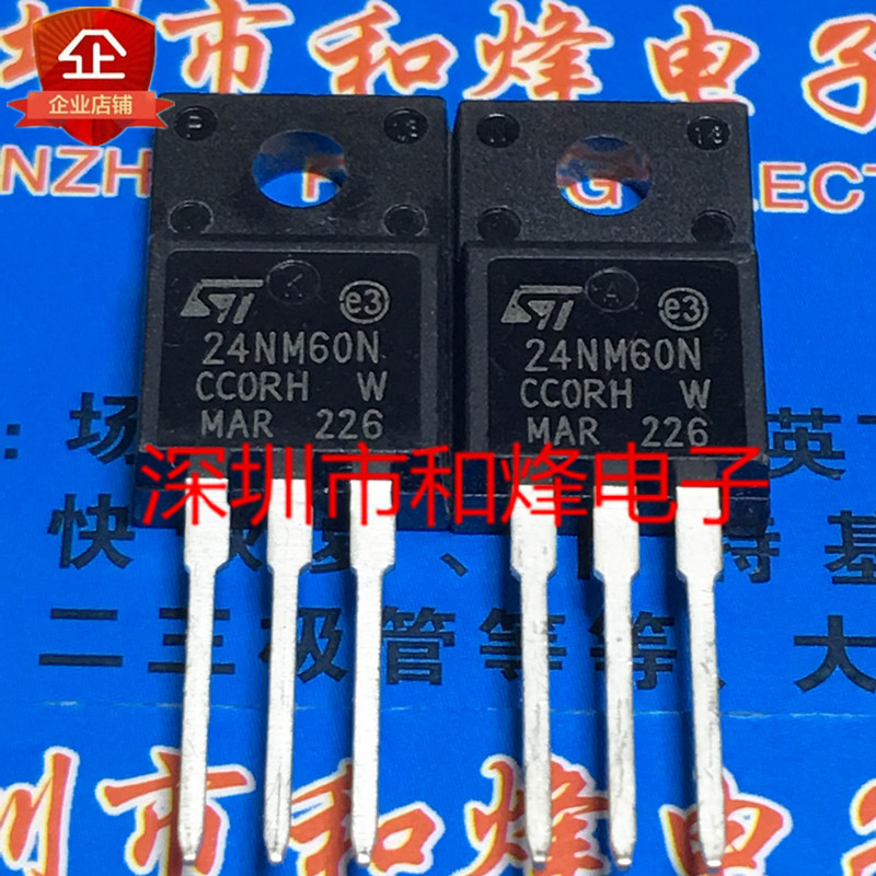 2 ชิ้นเดิม 24NM60N STF24NM60N 进口现货 TO-220F 600V 24A 现货