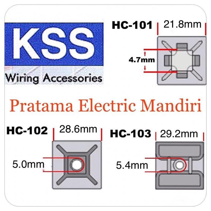 Tie Mount Self กาวสาย Hook Hc-103 Hc103 Hc 103 Kss