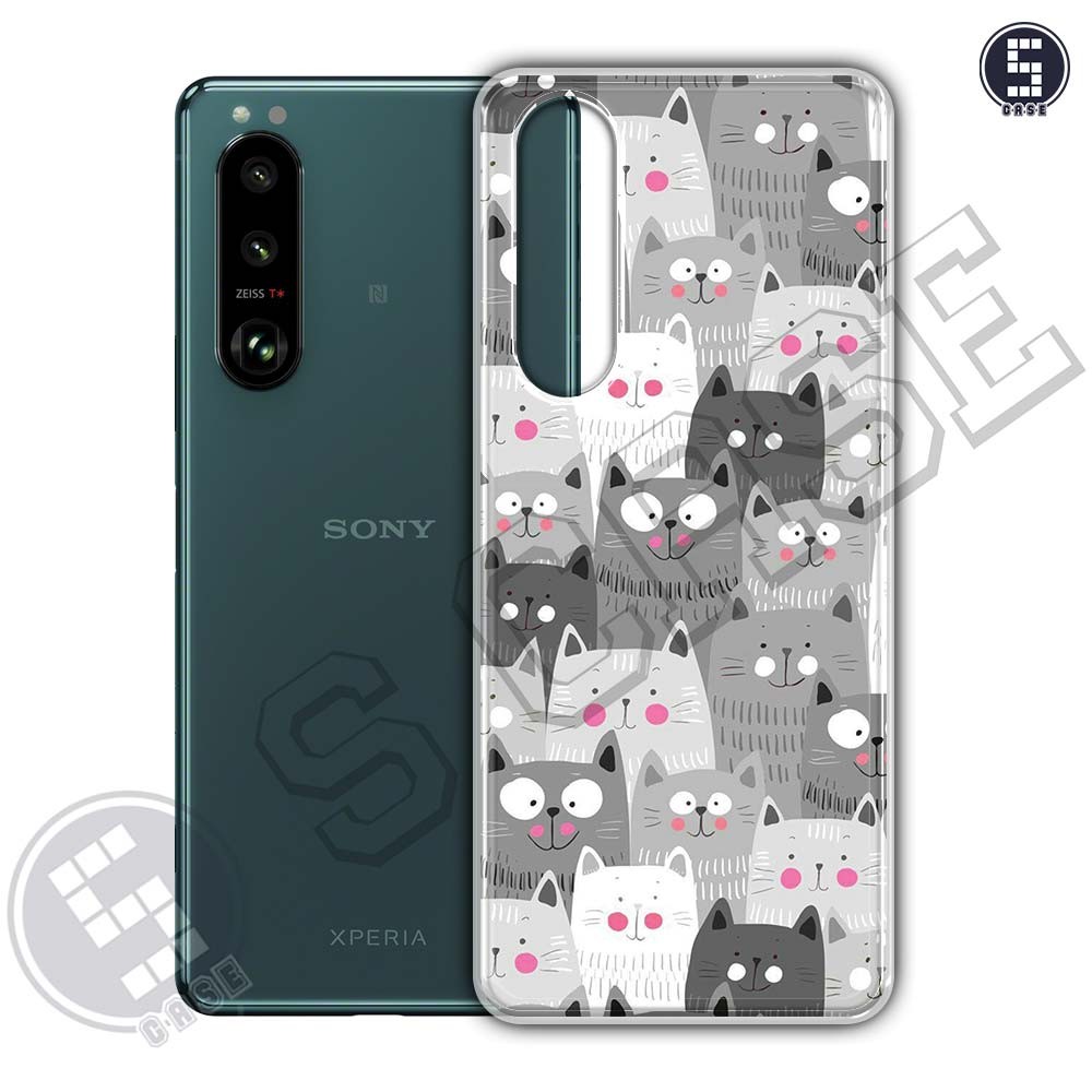 เคสสําหรับ Sony Xperia 5 ii, xperia 5 iii, Xperia 5 IV หลายรุ่น SLC02 Love Cats