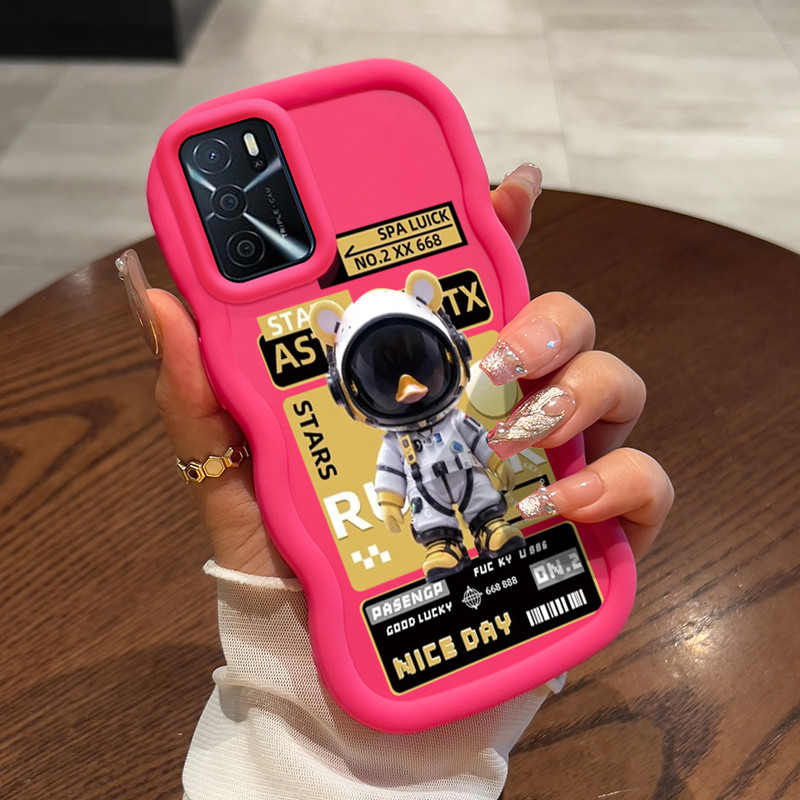 MESIN Casing For OPPO A16 A16s A54s Case Casing Engine small duck pattern HP Cesing soft Silicone So