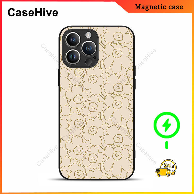 เคสโทรศัพท์ดอกไม้สําหรับ iPhone 17 Pro Max / iPhone 16 Pro Max / 15 Pro Max / 13 / Samsung Galaxy S2