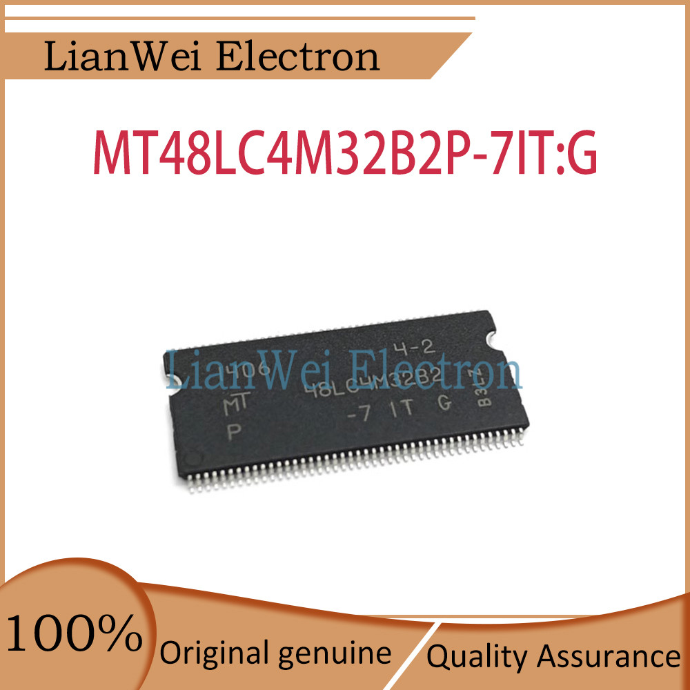 MT48LC4M32B2P MT48LC4M32B2P-7IT:G 48LC4M32B2 ชิปเซ็ต IC TSOP-86
