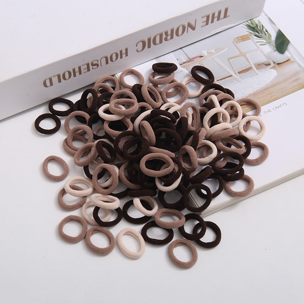 ยางรัดผม 100 ชิ้น แบบไม่ทำลายเส้นผม สำหรับเด็กใช้งานได้อย่างปลอดภัย - รูปที่ 3