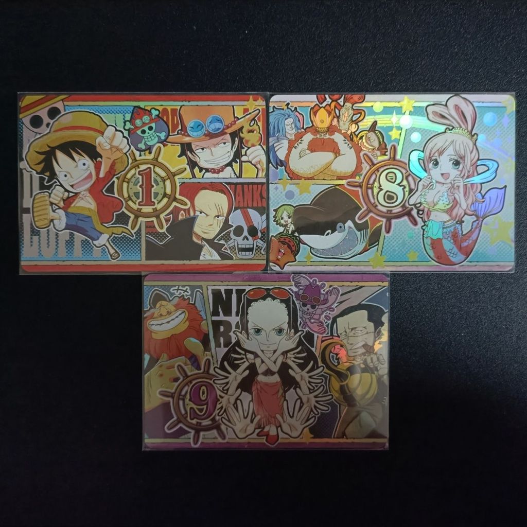 One Piece Luffy White Star Nicole Robin การ์ดตัวละคร 3 diy การ์ดแฟลชการ์ตูนญี่ปุ่นที่กําหนดเอง 63 * 