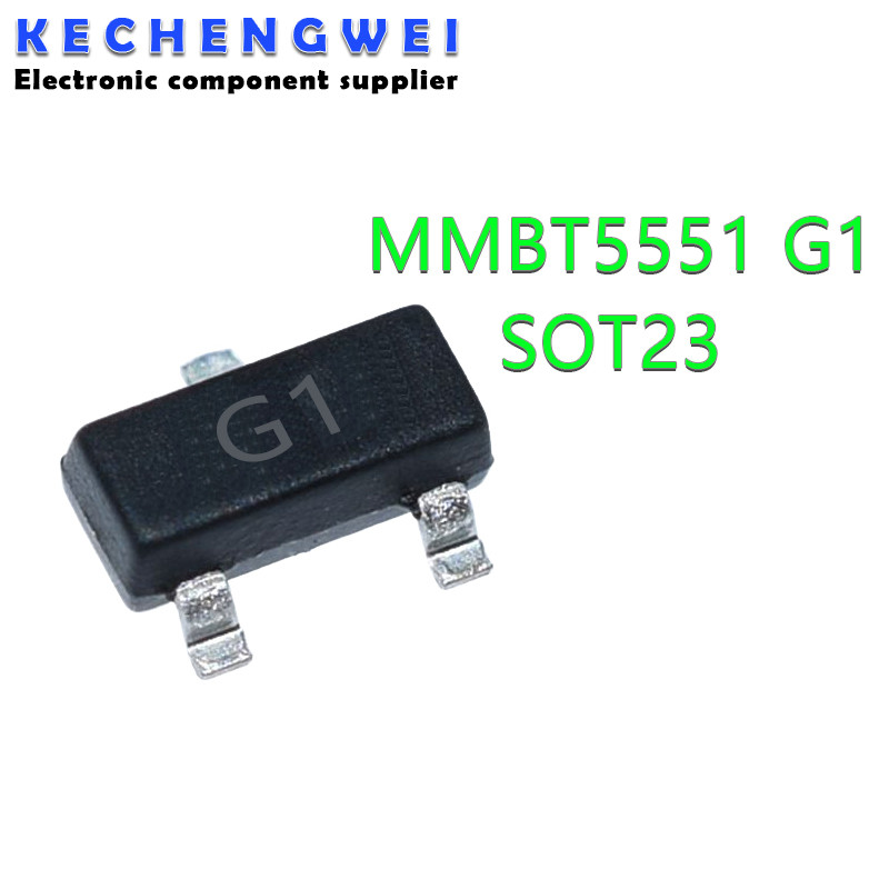 100PCS 2N5551 SOT23 MMBT5551 G1 SOT23-3 ทรานซิสเตอร์ SMD ใหม่เดิม
