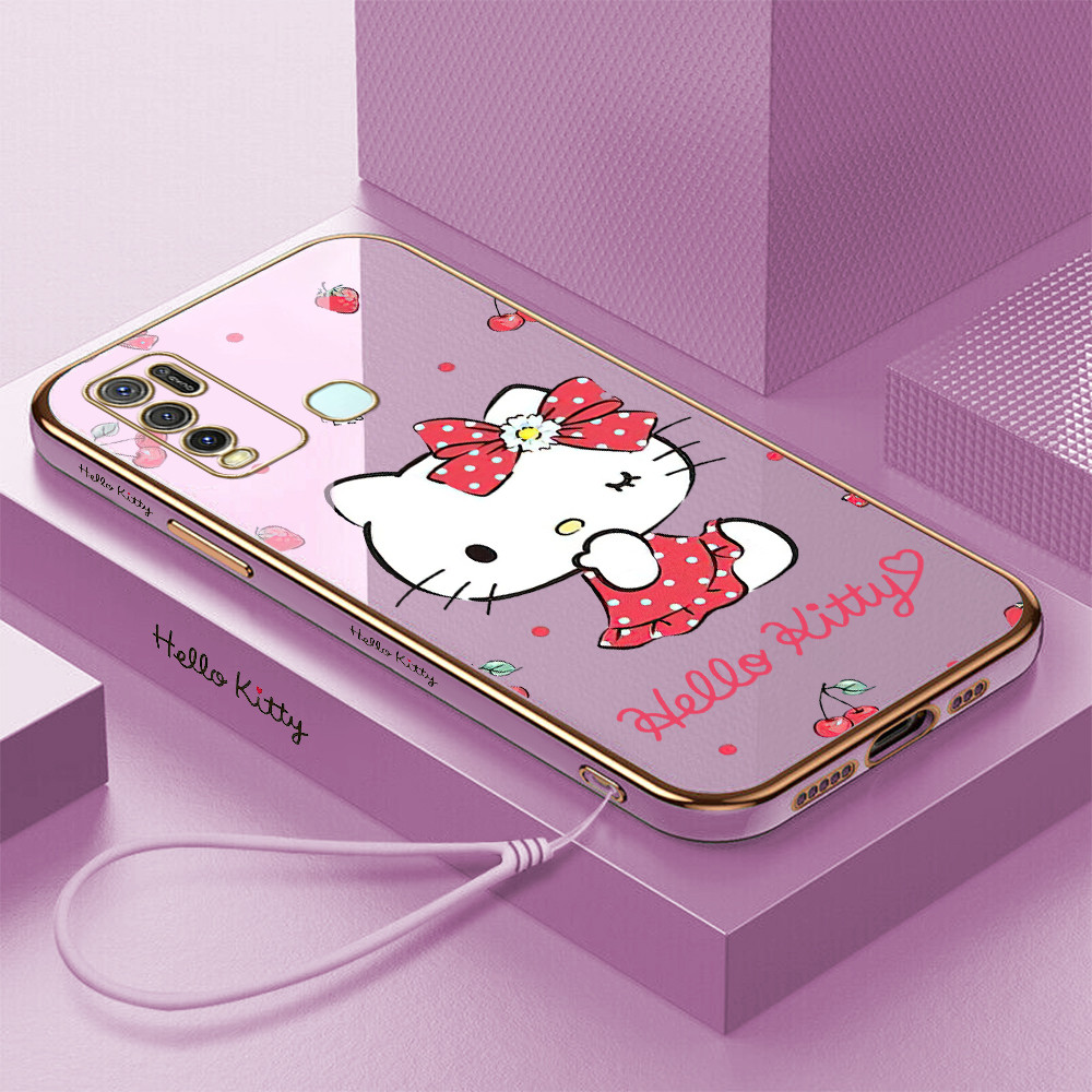 LOKAL HELLO KITTY HP [จัดส่งในพื้นที่] Vivo Y1S Y33 Y50 Y53S 4G Y55 + Y55S 2023 Y75 5G Y71 Y71I Y81 