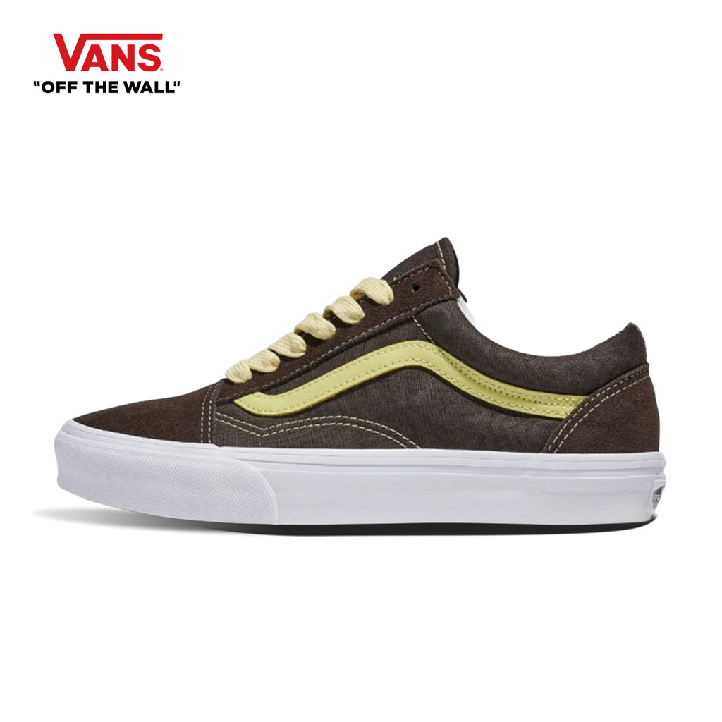 VANS OLD SKOOL - POP COLOR TURKISH COFFEE รองเท้าผ้าใบ แวนส์ ผู้ชาย ผู้หญิง