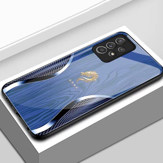 เคสสำหรับ Samsung A52 5G A52s 5G A53 5G A23 A32 M32 A33 A73 A72 5G เคสโทรศัพท์มังกรเปลือกแก้วกันกระแทก