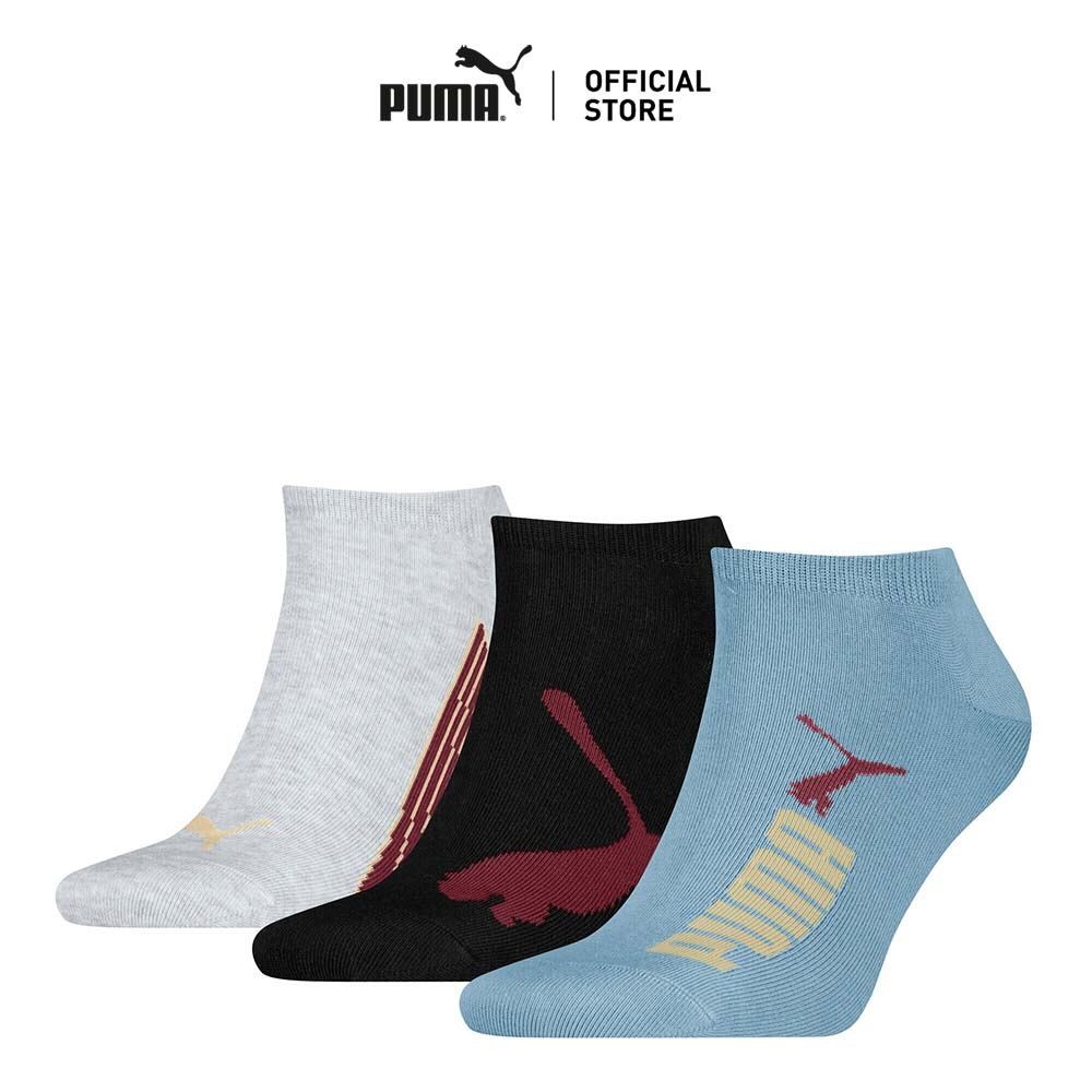 PUMA Various ถุงเท้าสำหรับรองเท้าผ้าใบ PUMA สไตล์ยูนิเซ็กซ์แพ็ค 3 คู่ สีฟ้า - 93