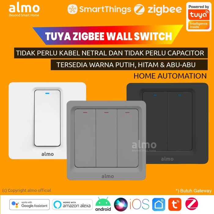 Nero House - Almo Tuya Smart Zigbee Mechanical Switch Home Automation Iot