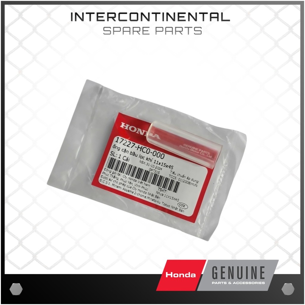 ของแท้ Super Dream 100, Wave, Future ท่อสารตกค้างกรองอากาศ ขนาด 11x15x45 (17227-HC0-000)