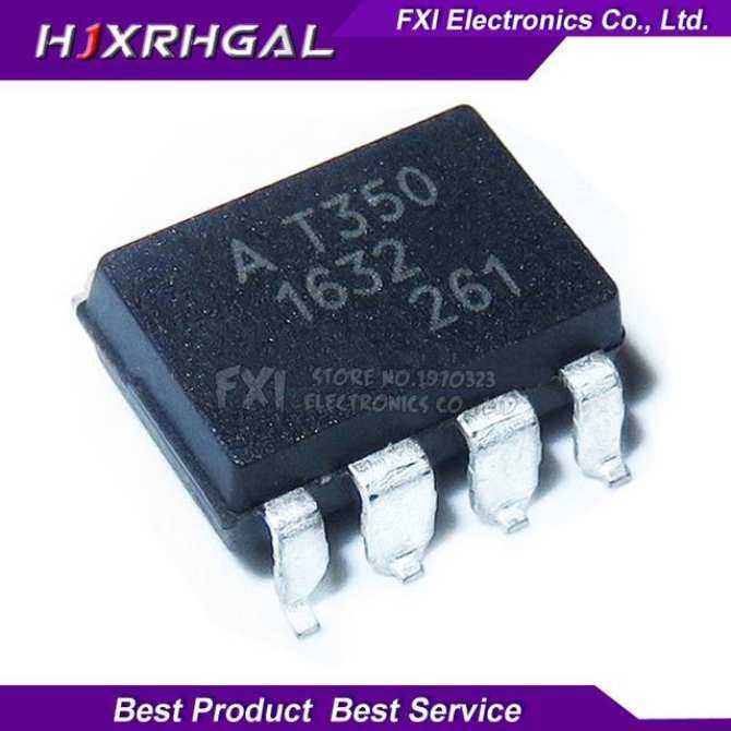 10 ชิ้น AT350V HCPL-T350V AT350 AT350V SOP-8 อุปกรณ์จับคู่ความเร็วสูง