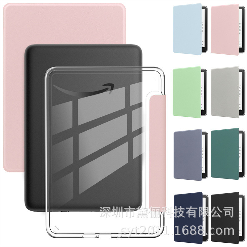 ปลอกกันกระแทก Kindle 2024 TPU โปร่งใส พร้อมสแตนด์ กันกระแทก สำหรับ Kindle Paperwhite 12th 7 นิ้ว 202
