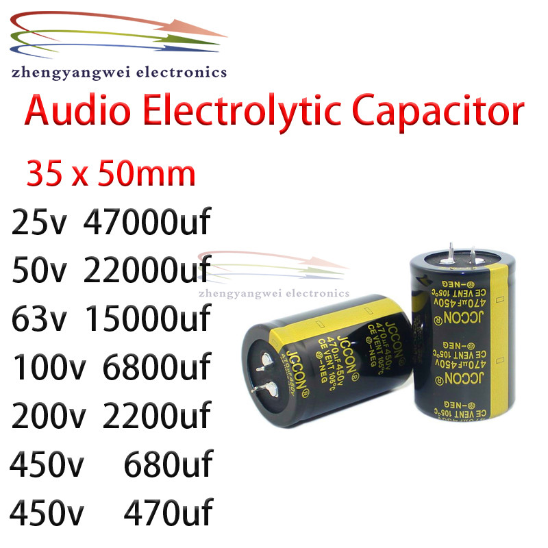 25v 47000uf 50v22000uf 63v 15000uf 100v6800uf 200v2200uf 450v470uf 450v680uf Audio Electrolytic Capa