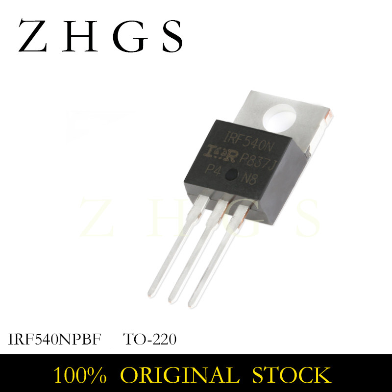 10PCS IRF540N IRF540 IRF540NPBF MOSFET 100V 33A 44mOhm 47.3nC TO-220 ใหม่เดิม