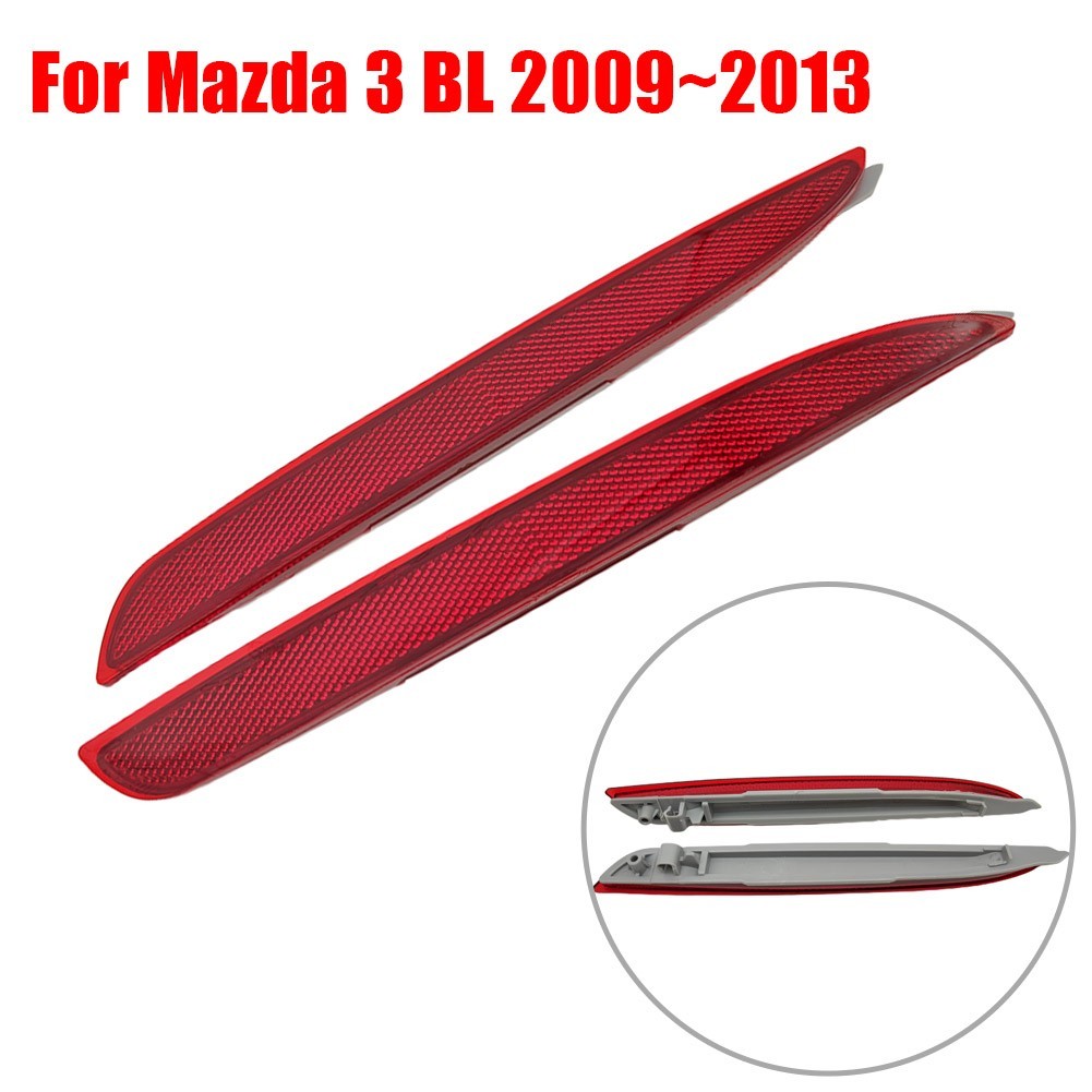 jellyRear กันชนบาร์ Reflector (Side B) กันชนหลัง Reflector สําหรับ Mazda 3 BL 09~2013