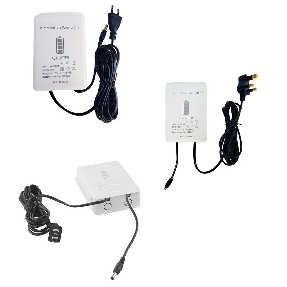 เครื่องสํารองไฟ UPS ขนาดเล็ก 12V-2A กับอินเทอร์เฟซสํารองแบตเตอรี่