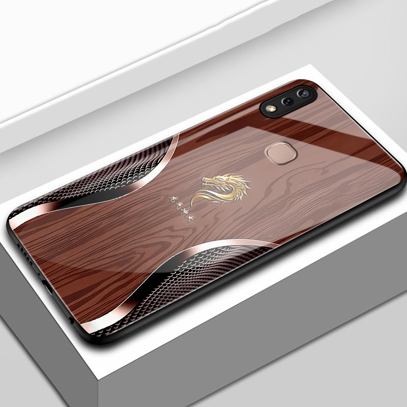 เคสสำหรับ VIVO Y85 Y85A V9 V9 Pro V9 Youth Z1 Z1i Z3x เคสโทรศัพท์มังกรเปลือกแก้วกันกระแทก
