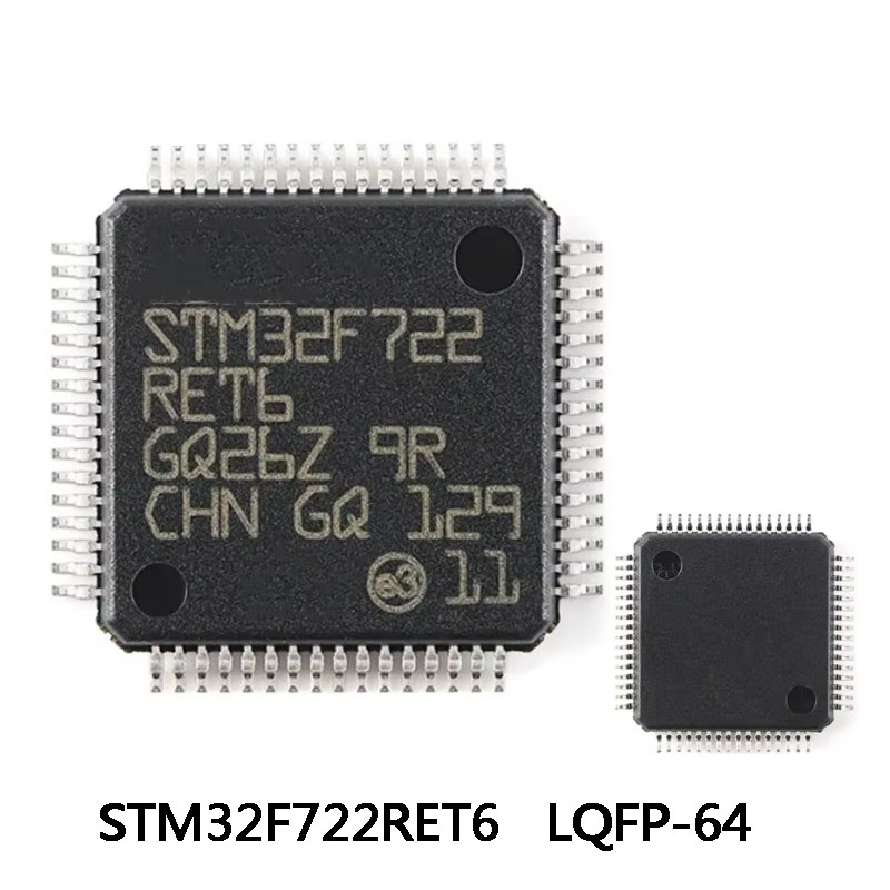 1-5 ชิ้น STM32F722RET6 STM32F722 RET6 LQFP-64 ชิป IC ขายส่ง