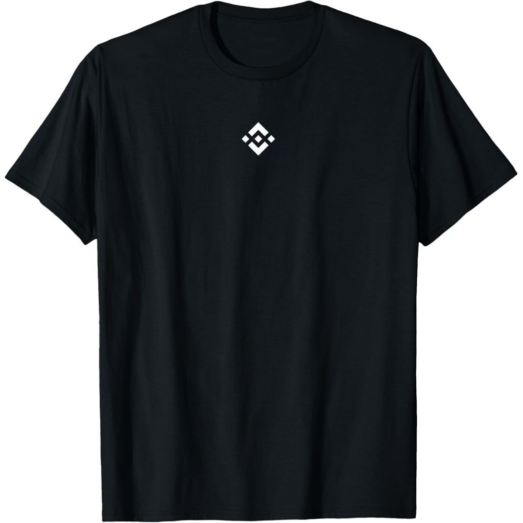 เสื้อยืดผ้าฝ้ายผู้ชาย Official Binance T-Shirt Merchanded T-Shirt ผ้าฝ้ายคุณภาพสูงแขนสั้น