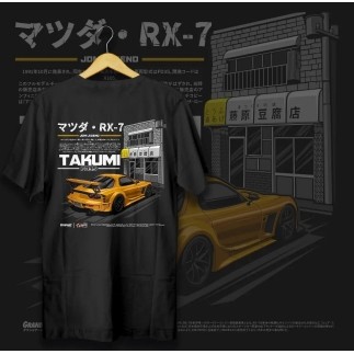 MAZDA RX7 FD3S เสื้อยืดไมโครไฟเบอร์