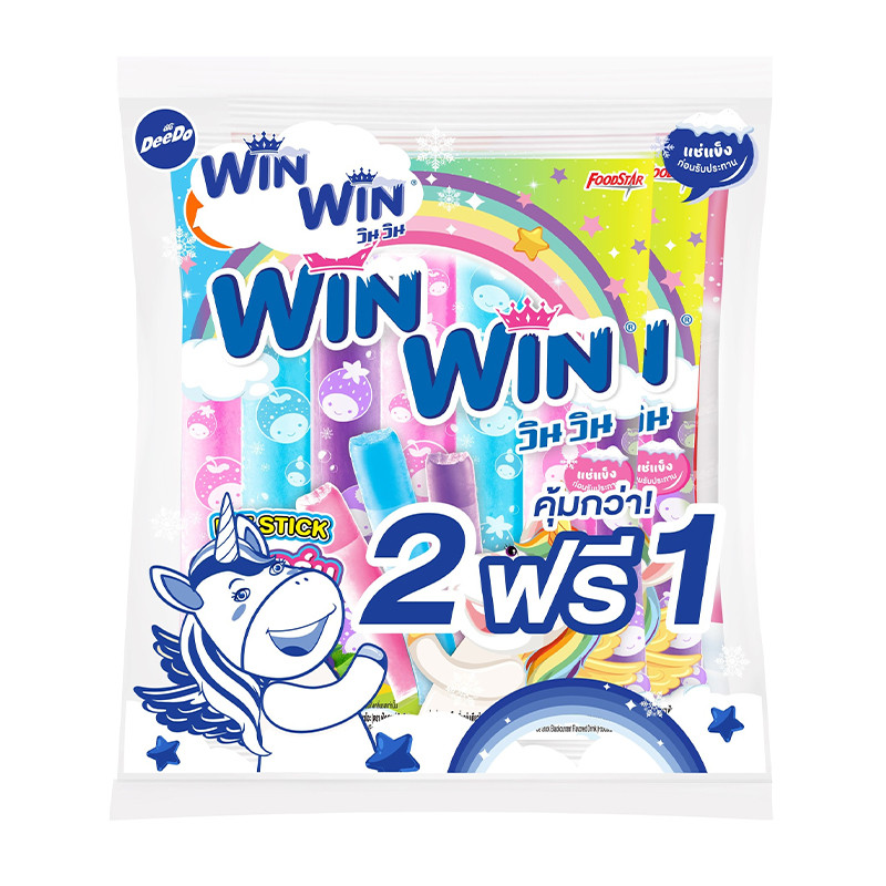 ดีโด้ วินวิน หวานเย็นหลอดรวมรส 35 มล. x 39 DEEDO Win Win Ice Stick Mix Flavor 35 ml x 39
