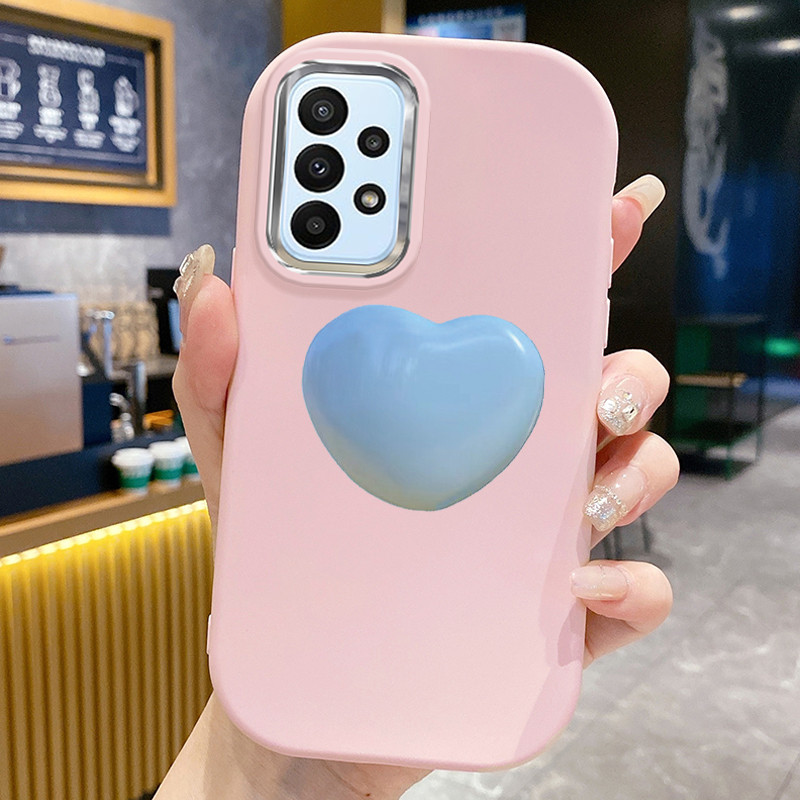 เคส ใช้ได้กับ Samsung A23 4G A23 5G เคสแฟชั่นหัวใจ