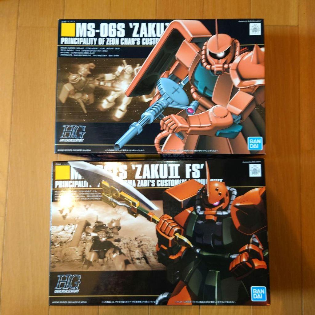 【Direct from Japan】[จัดส่งฟรี] HG 1/144 Char's Zaku II และ Garma's Zaku II (ชุด 2 กล่อง)【Japan Exclu