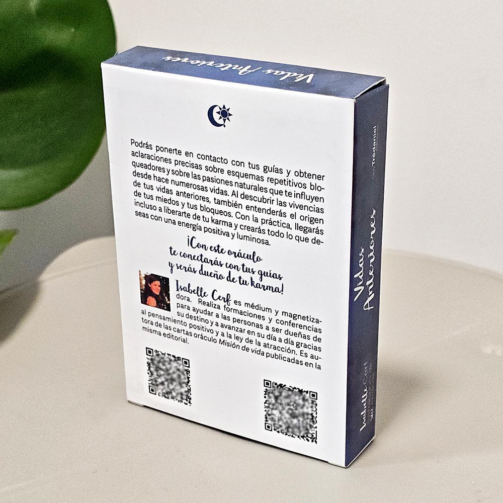 10.5*7.5 ซม.42 ชิ้น Vidas Anteriores Oracle การ์ดรุ่นสเปน, Past Lives Deck สําหรับ Karma Soul Healin