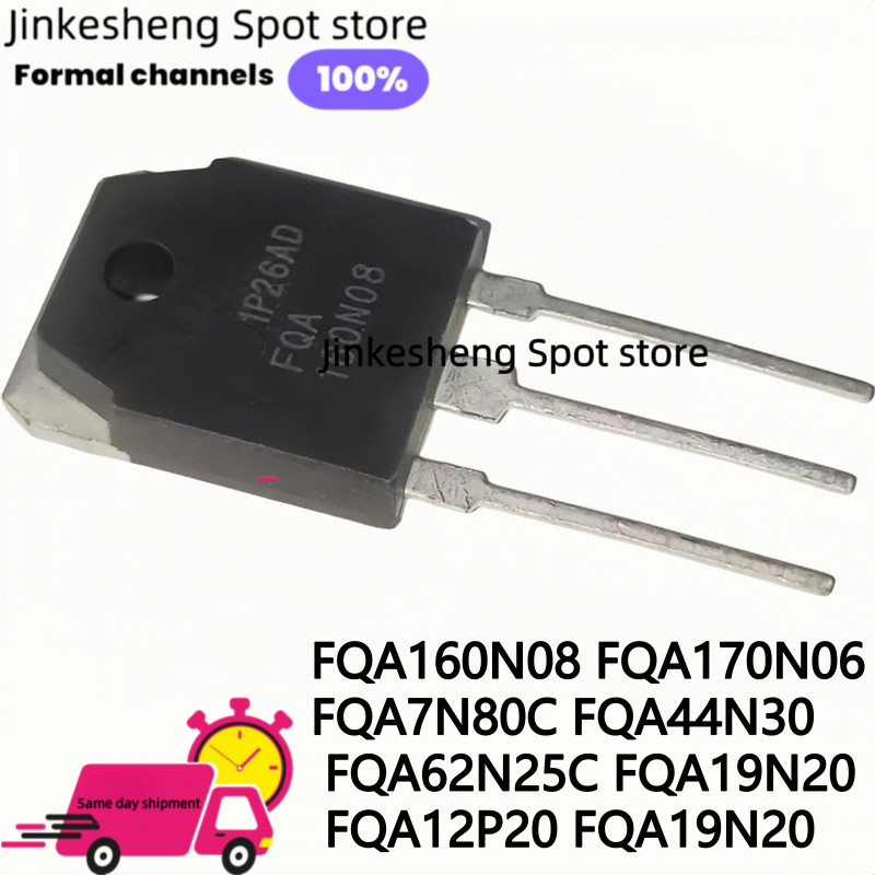 5PCS FQA160N08 FQA170N06 FQA7N80C FQA44N30 FQA62N25C FQA19N20 TO3P POWER ทรานซิสเตอร์-3P TO