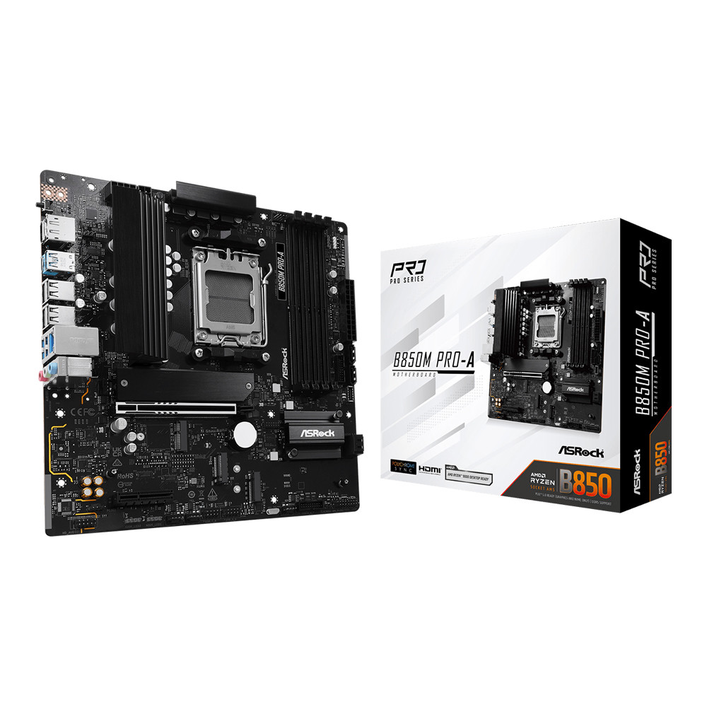 MAINBOARD (เมนบอร์ด) ASROCK B850M PRO-A - AMD SOCKET AM5 DDR5 MICRO-ATX \\
