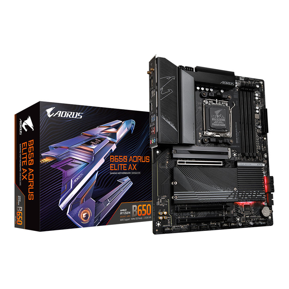 MAINBOARD (เมนบอร์ด) GIGABYTE B650 AORUS ELITE AX (REV. 1.2) (AMD SOCKET AM5 DDR5 ATX) -