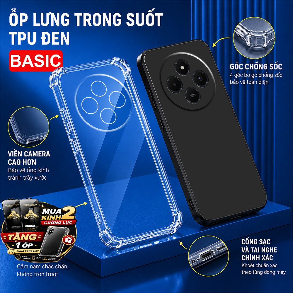เคสกันกระแทก Redmi 14C / Poco C75 - ขีดจํากัดล้ม ใส่เครื่องแน่น