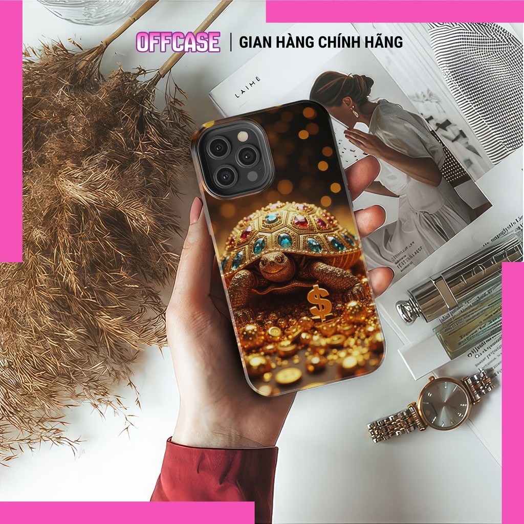 Dollar เคสไอโฟนเคลือบทอง TPU มันวาวแข็งสําหรับ iPhone 11 ถึง iPhone 17 ปกป้องกล้อง