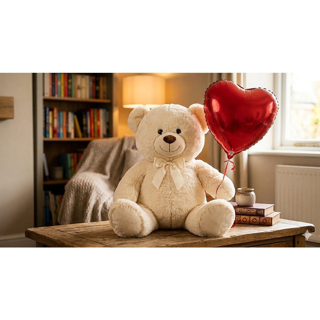 Teddy Bear and Balloon Plush Toy - Rayong Edition Soft Toy