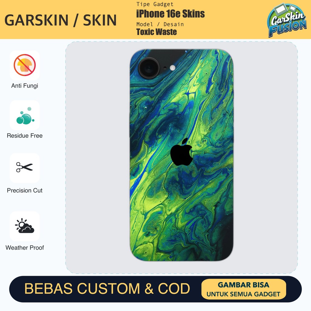 เคสป้องกันรอยขีดข่วนของ IPhone 16e Toxic Waste | โดยฟิวชั่น | รหัส - CHL7