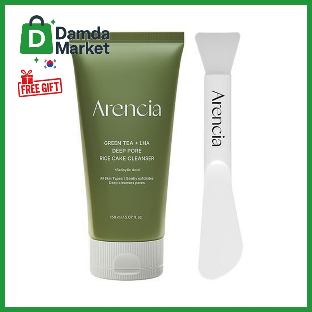 ARENCIA Arencia Green Tea LHA Pore Rice Cake Cleanser 150g + แปรง Specula