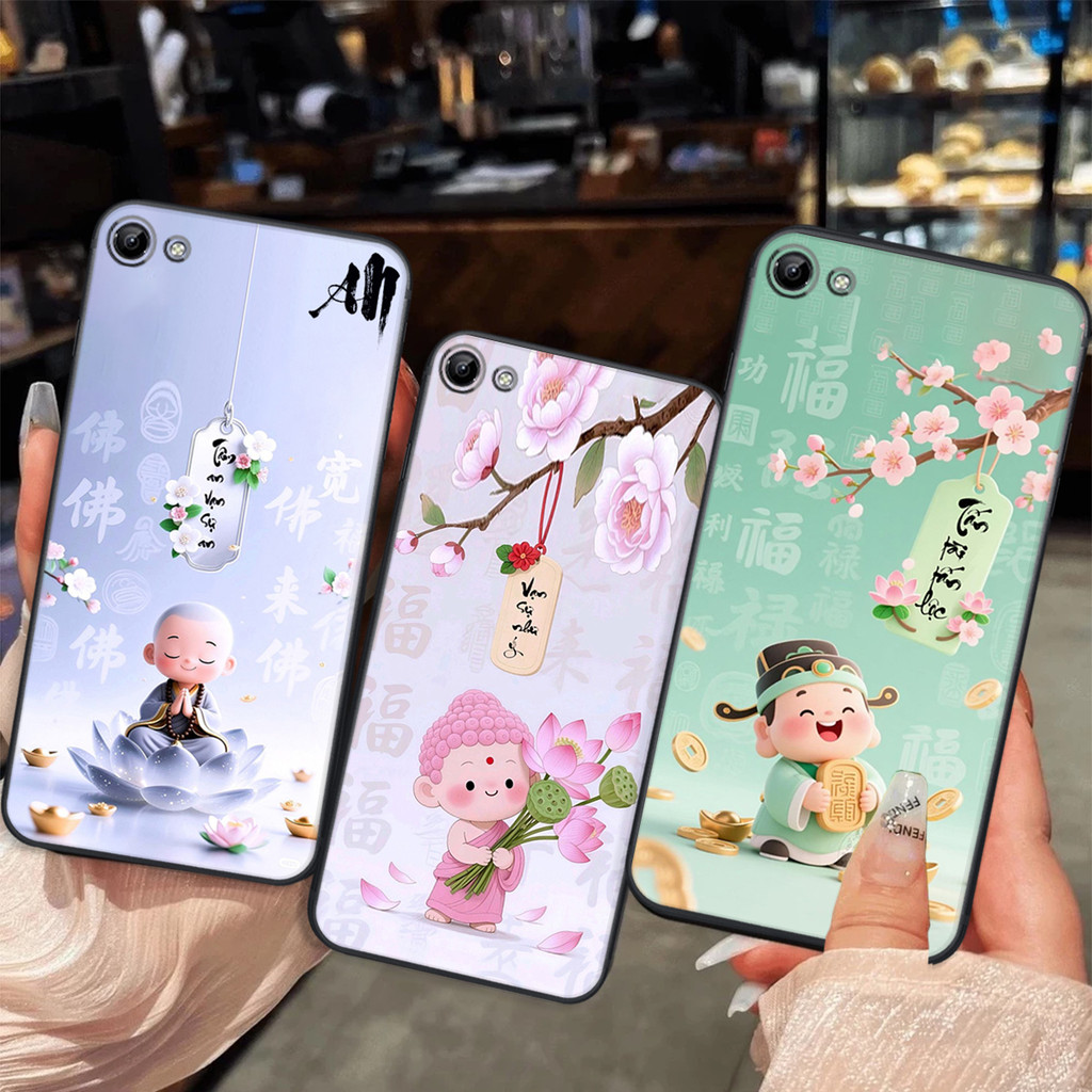 เคส Vivo Y53 2017 - Y55 2015 - Y51 2017 พร้อมการประดิษฐ์ตัวอักษร Phuc Tai Loc ความสงบของจิตใจและฮวงจ