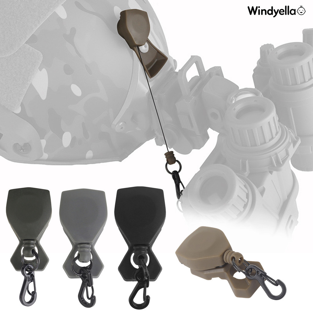 [WD] NVG เชือกเส้นเล็กป้องกันการสูญหาย 360 องศาหมุนหมวกกันน็อค Mount Night Vision Goggles สายรัดเชือ