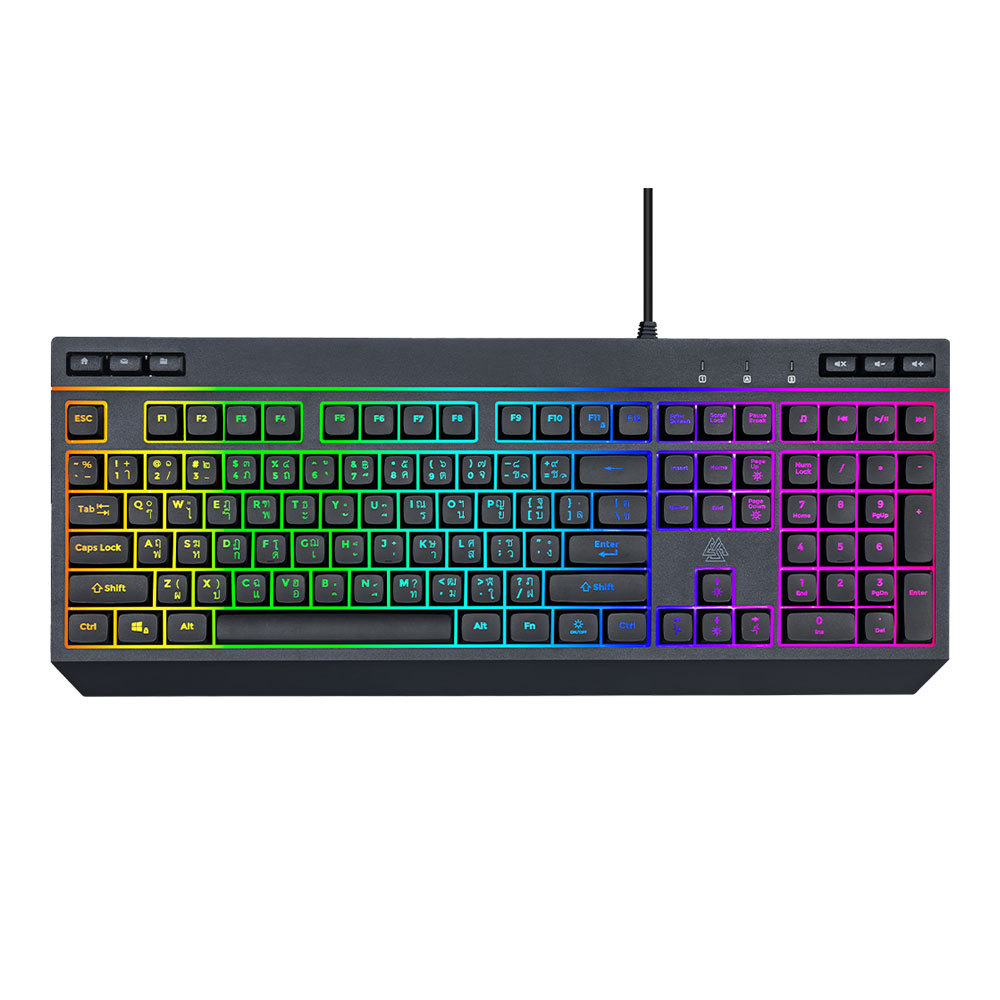 KEYBOARD (คีย์บอร์ด) EGA TYPE-K8 USB (BLACK) <>