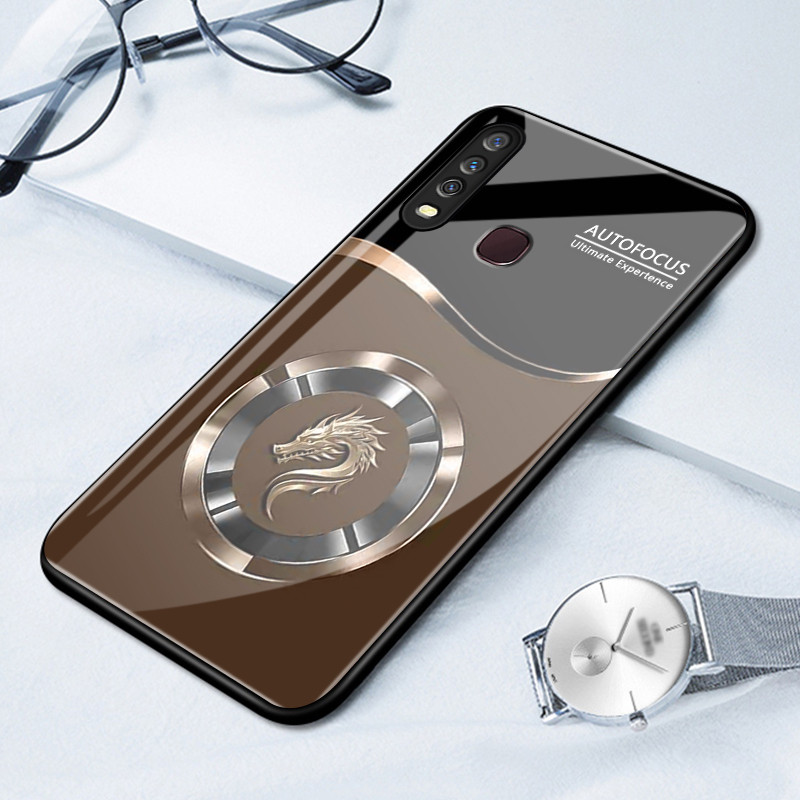 เคสสำหรับ VIVO Y12 Y15 Y17 Y12i Y3 Y3s 2020 เคสโทรศัพท์ภูเขาหิมะเปลือกแก้วกันกระแทก