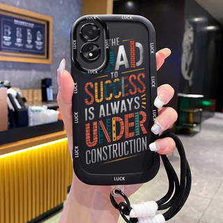 เคสสำหรับ OPPO A18 A38 เคสโทรศัพท์ซิลิโคนสายคล้องกันกระแทก