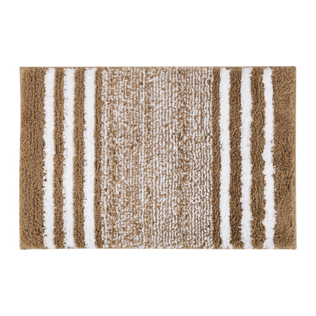 พรมโพลีเอสเตอร์ Stripe SANDI รุ่น 23YW02023 ขนาด 60 x 40 ซม. สีน้ำตาล