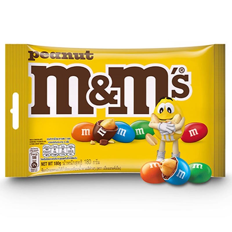 M&M ช็อกโกแลตไส้ถั่วลิสง 180ก [9300682001069]