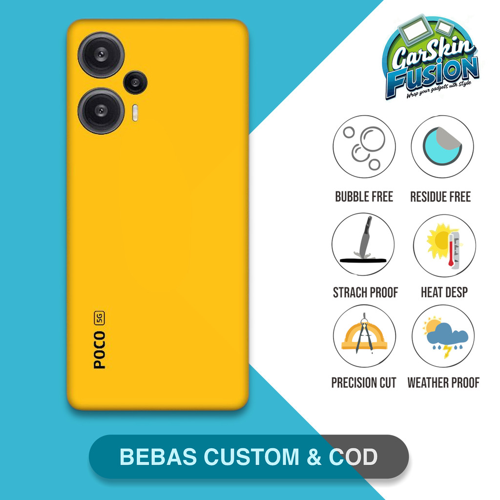 Garskin Skin Poco F5 true color Anti-Scratch Protector Case | By Fusion Code - 0f0